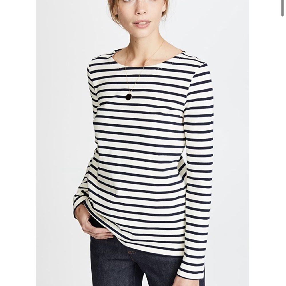 Petit Bateau Long Sleeve Striped Tee: XS